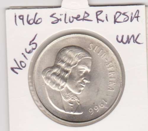 1966 RSA ONE RAND SILVER UNC
