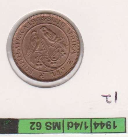 1944 Union Quarter Penny UNC