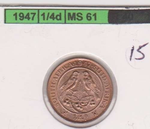 1947 Union Quarter Penny UNC