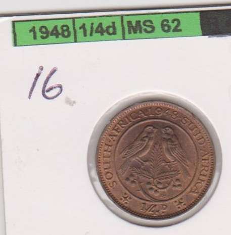 1948 Union Quarter Penny UNC