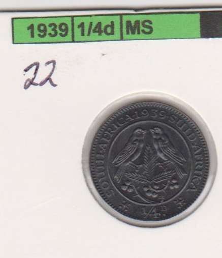 1939 UNION QUARTER PENNY UNC