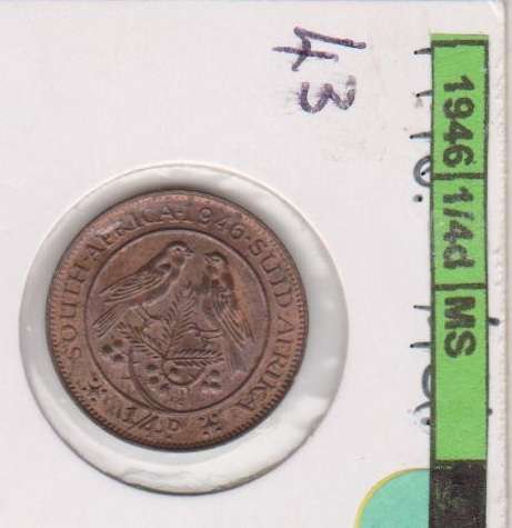 1946 UNION QUARTER PENNY UNC