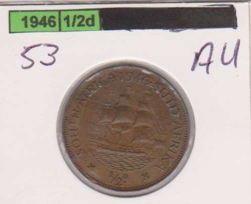 1946 UNION HALF PENNY AU