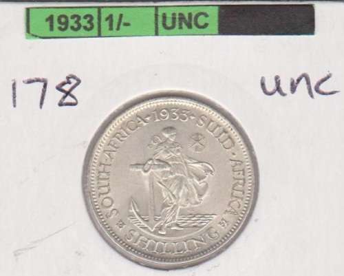 1933 Union Shilling  UNC Starting @ R1  "WOW"