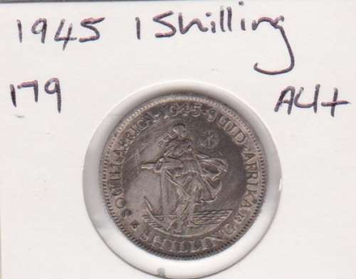1945 Union Shilling AU+  ""WoW"  Starting @ R1  Very Rare Coin in This Condition.....