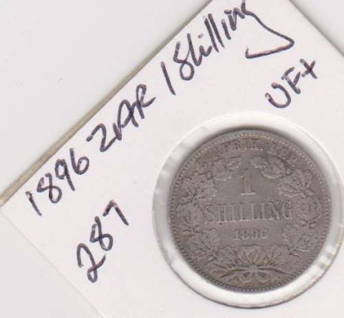 1896 ZAR One Shilling VF+  Starting @ R1  WoW Cat Value  EF R15 000