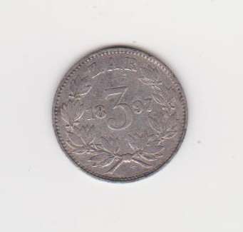 1897 ZAR Threepence EF  Starting @ R1    WoW   See all my other auctions