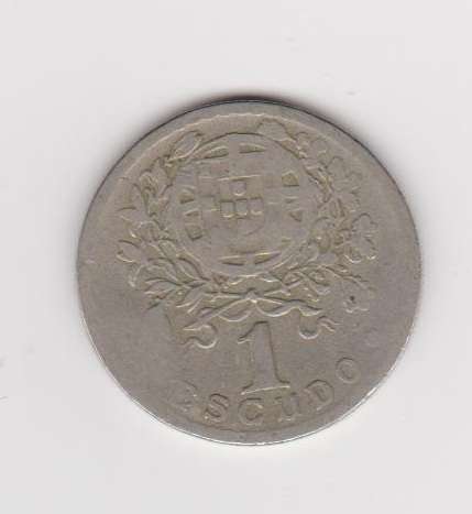 1928 1 Escudo Republica Portuguesa   Fine   Starting @ R1
