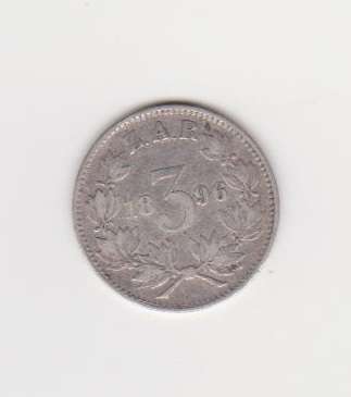 1896 ZAR Threepence VF  Starting @ R1   WoW