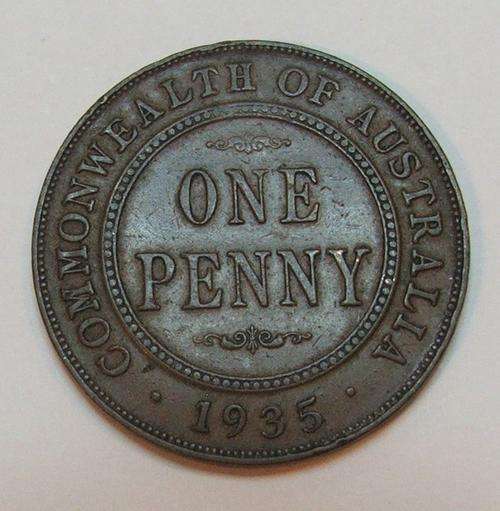 Australia One Penny 1935 VF+