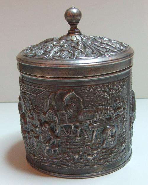 a Lovely Silver Plated bowl with lid - See Hallmark