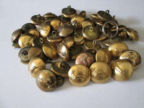 SA. ARMY BUTTONS X 50 VARIOUS SIZES