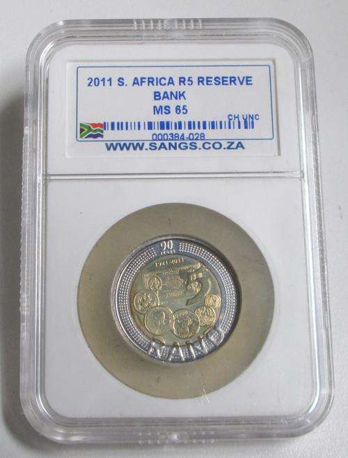 2011 S. Africa R5 Reserve Bank  MS65  Starting @ R1