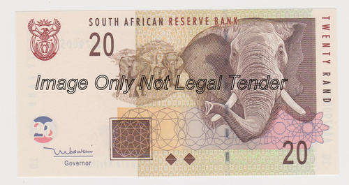 Twenty Rand TT Mboweni  AA 0790053 B  UNC