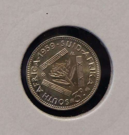 1959 Union Threepence
