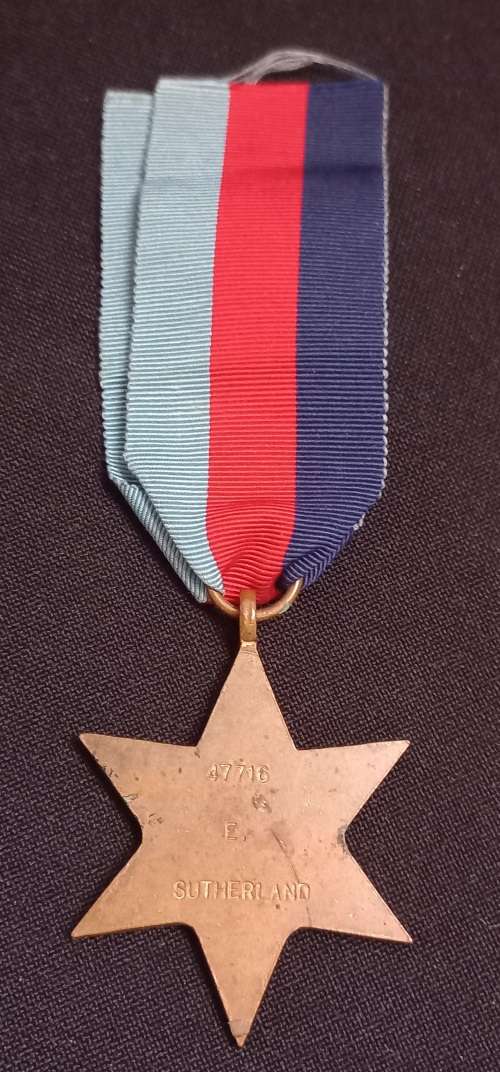 The 1939 -1945 Star WW2   47716 E. SUTHERLAND       M20