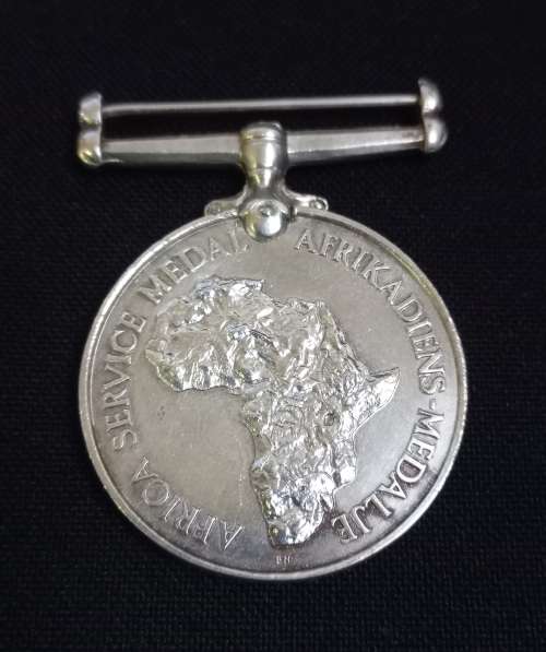 Africa Service Medal  Issued To N.77138 ( NATIVE )  D. MTETO             JJ1