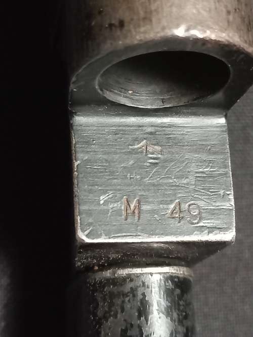WW2  M49 Bayonette With Scabbard and Frog
