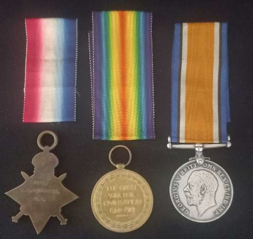 WW1 - Rare Medal Group to a `Surgeon / Lieutenant` A.H HARKNESS  Royal Navy   ` WoW `