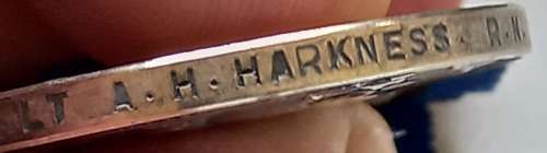 WW1 - Rare Medal Group to a `Surgeon / Lieutenant` A.H HARKNESS  Royal Navy   ` WoW `