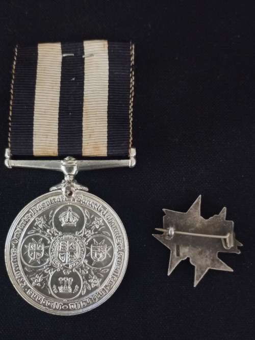 Service Medal Of The Order Of ST. JOHN Full Size  With Sterling Silver Badge  ` One Bid For Both `