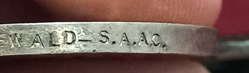 South Africa Efficiency Medal Lt M.J. Groenewald S.A.A.C.         FOR USERNAME Reinhard7  ONLY