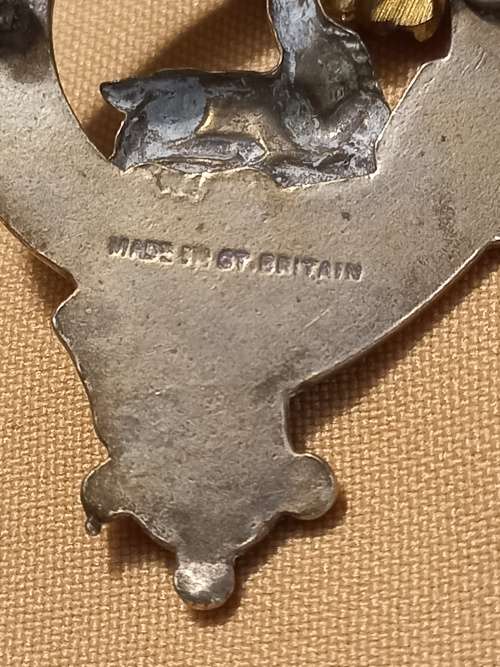 Antique Scottish  Clan Brooch Kilt Pin   ` AMO PROBOS   ( Made In GT Britain )  X34