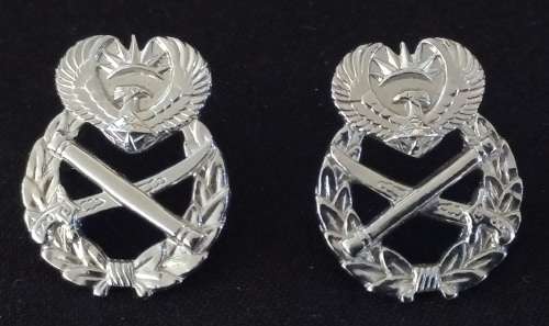 S.A.N.D.F. Generals Collar Badges Matching Pair                  X62