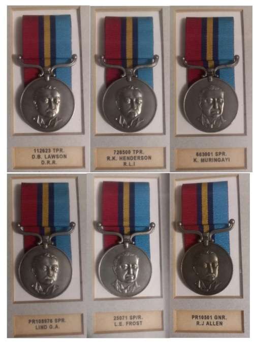 Rhodesian General Service Medal Collection  Professionally Framed   `` See Photo`s ``