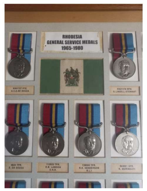 Rhodesian General Service Medal Collection  Professionally Framed   `` See Photo`s ``