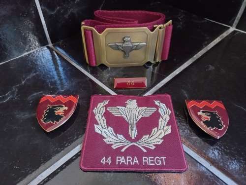44 PARACHUTE BATTALION Stable Belt And Insignia  ` One Bid For The Lot `