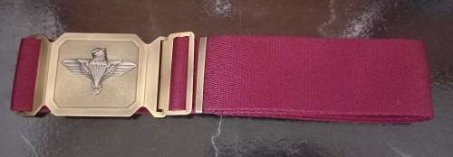 44 PARACHUTE BATTALION Stable Belt And Insignia  ` One Bid For The Lot `