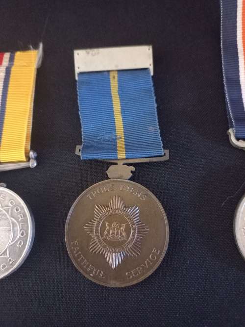 Father & Grandson Medals - DTD,ABO, Troue Diens 10Years-Grandson General Service Medal + Miniature