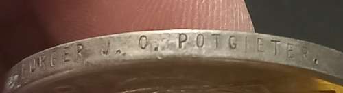 Boer War - ABO Medal Awarded To  BURGER J.C. POTGIETER                No.5