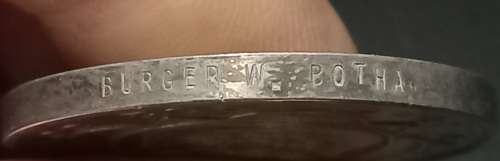 Boer War - ABO Medal Awarded To  BURGER W. BOTHA                      No.19