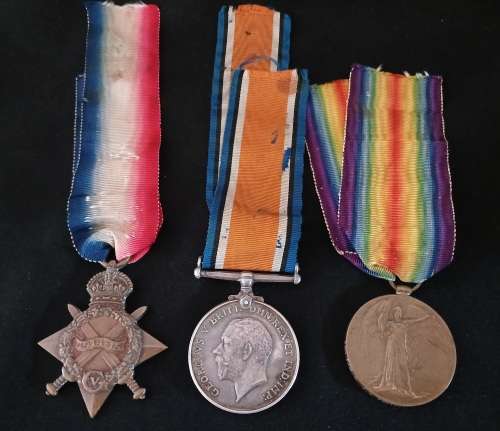 WW1 Medal Trio Awarded To: 2ND C/W.O. J.S. CURLEWIS PHILIPSTOWN CDO                            No.23
