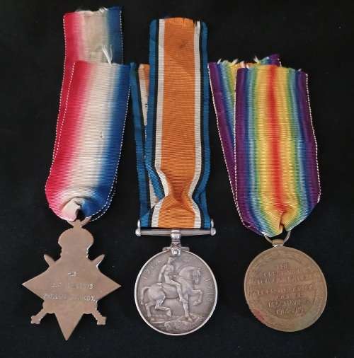 WW1 Medal Trio Awarded To: 2ND C/W.O. J.S. CURLEWIS PHILIPSTOWN CDO                            No.23