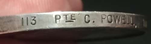 Boer War -  QSA Medal Awarded To:  113 PTE. C. POWELL, IMPL: LT INFY       No.17