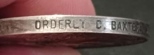 Boer War -  QSA Medal Awarded To:  ORDERLY C. BAXTER. IMP: HOSP. CORPS.      No.23