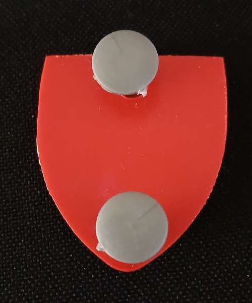 SADF/SANDF TRACKER INSTRUCTOR (PIN BADGE - SMALL RED 25mm x 30mm)        O15