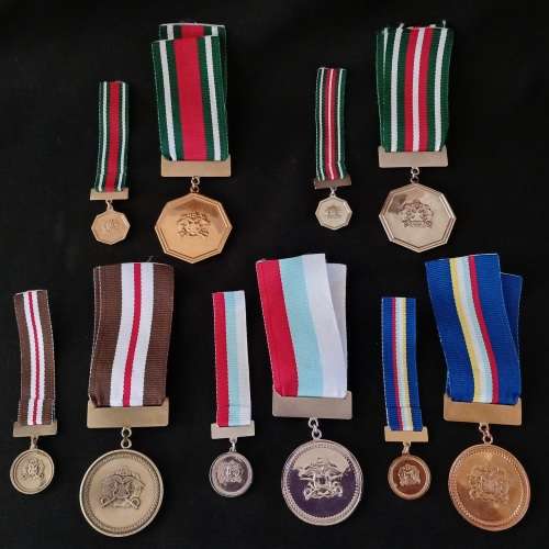 Namibia POLICE Medals Full Size And Miniatures ` MINT CONDITION ` 5 Sets