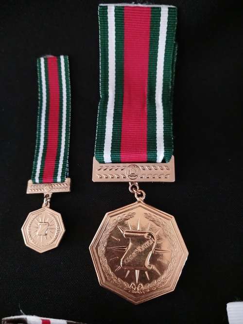 Namibia POLICE Medals Full Size And Miniatures ` MINT CONDITION ` 5 Sets