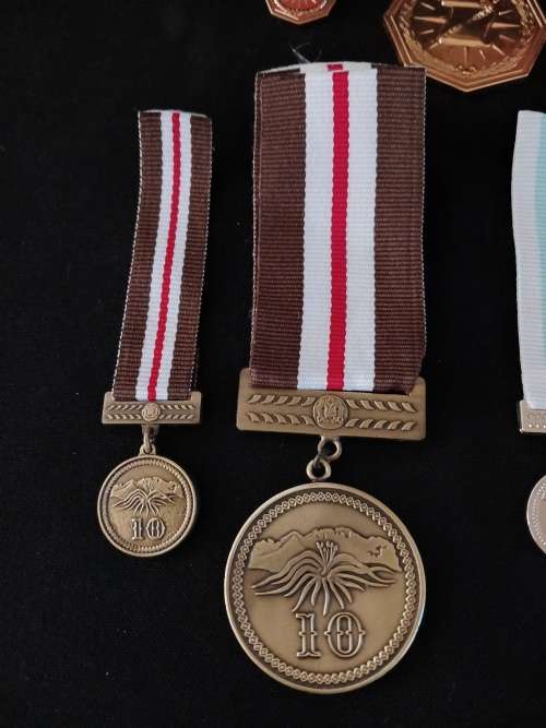 Namibia POLICE Medals Full Size And Miniatures ` MINT CONDITION ` 5 Sets
