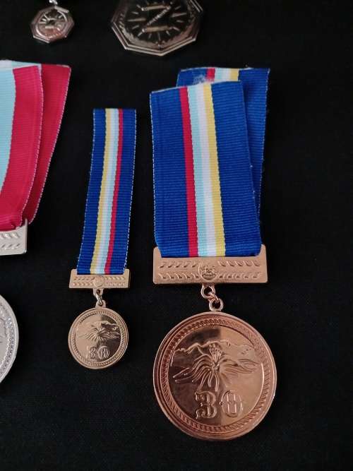 Namibia POLICE Medals Full Size And Miniatures ` MINT CONDITION ` 5 Sets