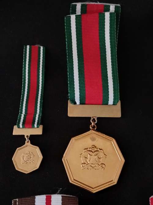 Namibia POLICE Medals Full Size And Miniatures ` MINT CONDITION ` 5 Sets