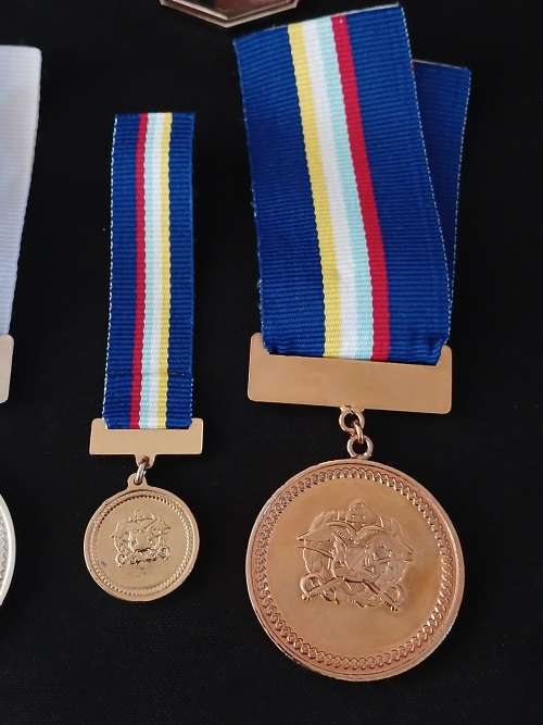 Namibia POLICE Medals Full Size And Miniatures ` MINT CONDITION ` 5 Sets