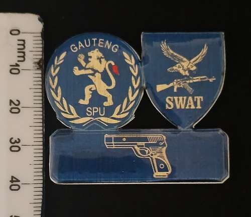 Special Police Unit Gauteng  --- SWAT --- PISTOL Badge                  M9