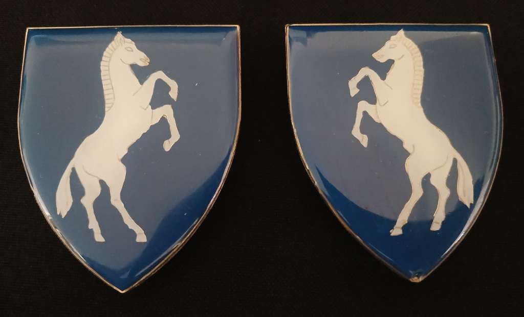 SADF BLOEMFONTEIN STAD COMMANDO SHOULDER FLASHES  ` Very SCARCE `                H38