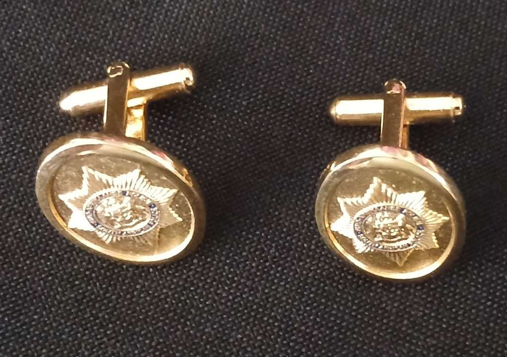 South African Police Early Type Cufflinks                             F229