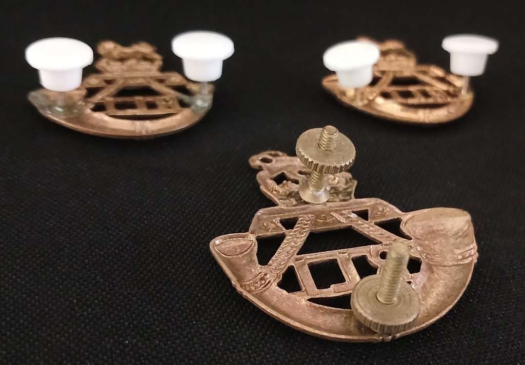 South African Rand Light Infantry Cap and Collar Badges      R81